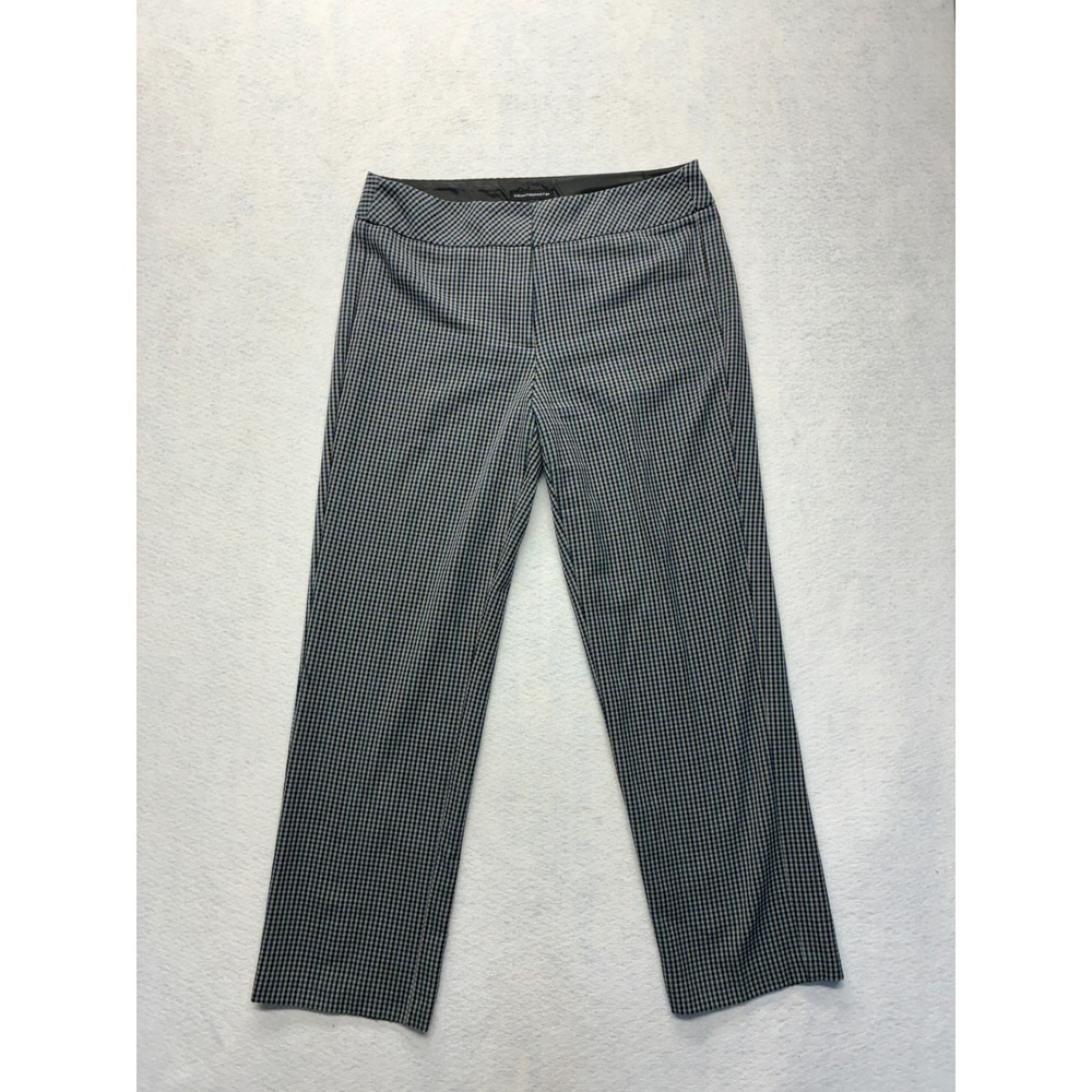 Counterparts Professional Dress Pants Dark Academia Checkered Stretch 12 Office
